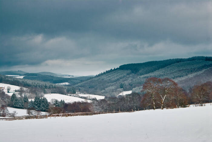 Vue hivernale de l'Echenault